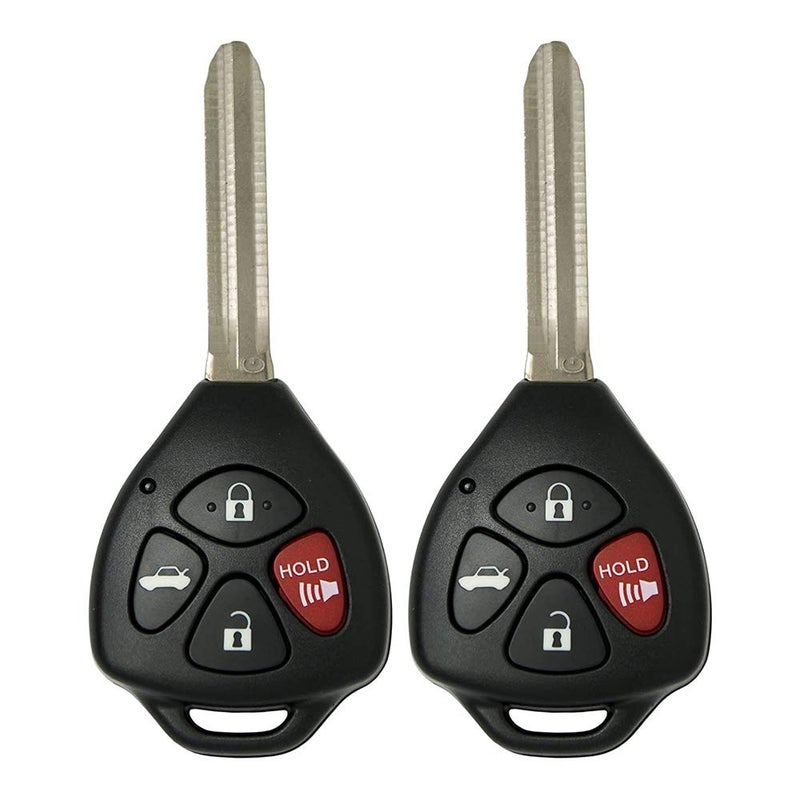 Keyless2Go Replacement for 2 New Keyless Entry Remote Car Key for Toyota Corolla Venza Avalon GQ4-29T with G Chip - Image 1